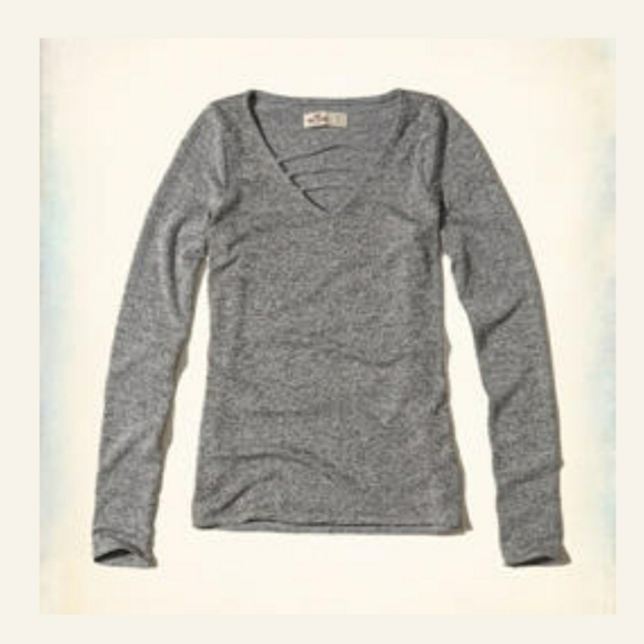 ✅3/40$ HOLLISTER V neck top - Picture 1 of 3